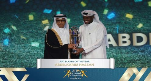 الاتحاد الاسيوي يعلن جوائزه لعام 2018.. القطري عبدالكريم حسن أفضل لاعب 